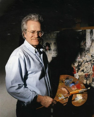 Johnny Lonn i ateljén